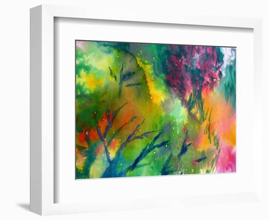 Colorful Watercolor Painting 1-Kathie Nichols-Framed Art Print