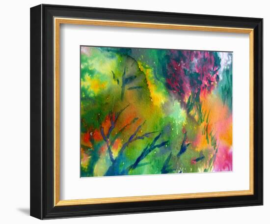 Colorful Watercolor Painting 1-Kathie Nichols-Framed Art Print