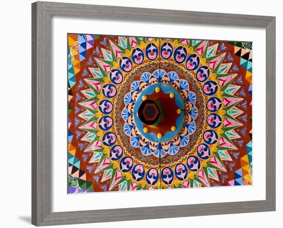 Colorful Wheel For Carriages, Costa Rica-Bill Bachmann-Framed Photographic Print