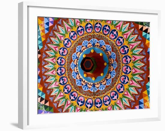 Colorful Wheel For Carriages, Costa Rica-Bill Bachmann-Framed Photographic Print