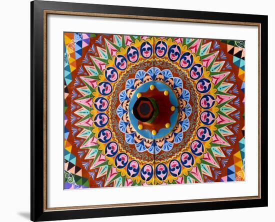 Colorful Wheel For Carriages, Costa Rica-Bill Bachmann-Framed Photographic Print