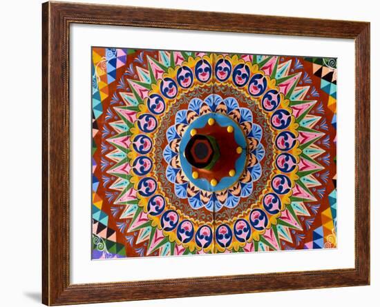 Colorful Wheel For Carriages, Costa Rica-Bill Bachmann-Framed Photographic Print