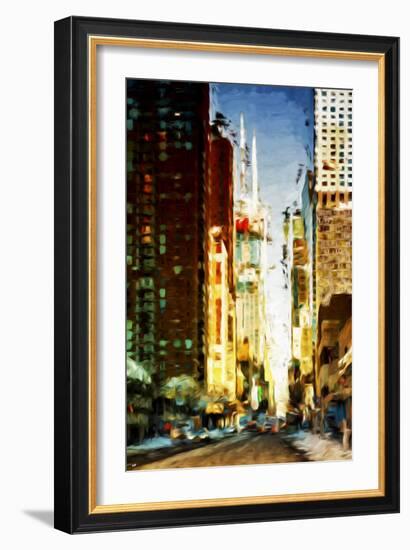 Colors City - In the Style of Oil Painting-Philippe Hugonnard-Framed Giclee Print