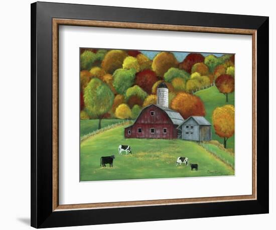 Colors of Autumn Barnyard-Cheryl Bartley-Framed Giclee Print