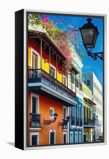 Colors Of Old San Juan I-George Oze-Framed Premier Image Canvas