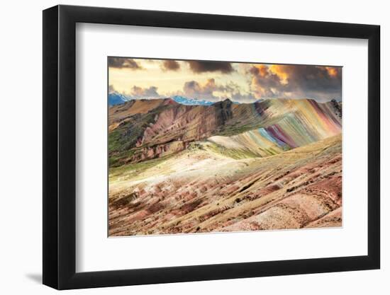 Colors of Peru - Beautiful Rainbow Mountain-Philippe HUGONNARD-Framed Photographic Print