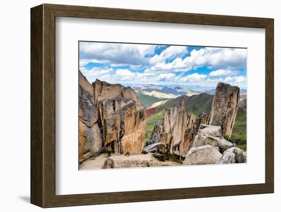 Colors of Peru - Between the Rocks-Philippe HUGONNARD-Framed Photographic Print