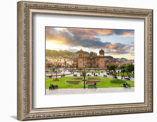 Colors of Peru - Cusco at Sunset-Philippe HUGONNARD-Framed Photographic Print