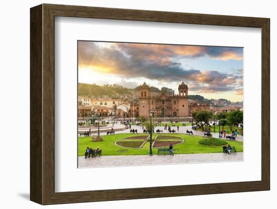 Colors of Peru - Cusco at Sunset-Philippe HUGONNARD-Framed Photographic Print