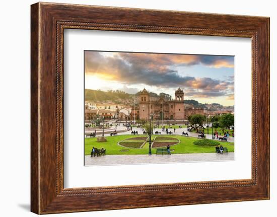 Colors of Peru - Cusco at Sunset-Philippe HUGONNARD-Framed Photographic Print