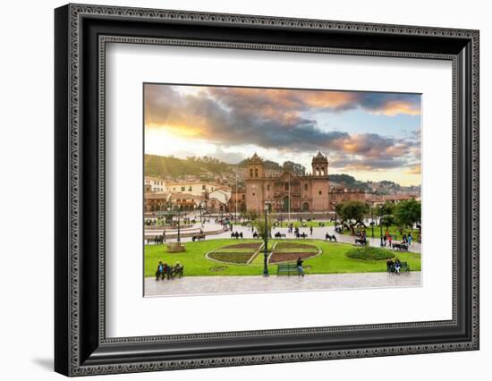 Colors of Peru - Cusco at Sunset-Philippe HUGONNARD-Framed Photographic Print