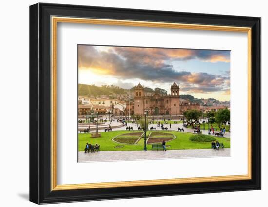 Colors of Peru - Cusco at Sunset-Philippe HUGONNARD-Framed Photographic Print