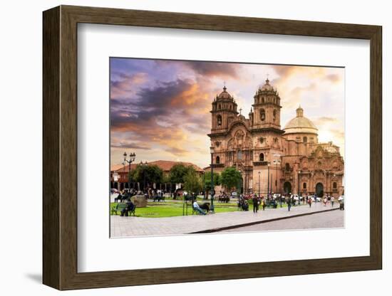 Colors of Peru - Cusco Cathedral-Philippe HUGONNARD-Framed Photographic Print