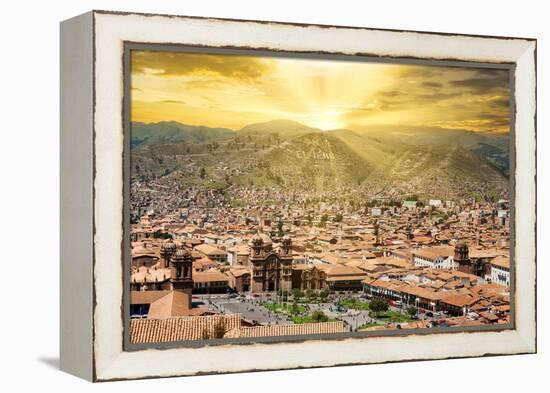 Colors of Peru - Cusco Viva El Peru-Philippe HUGONNARD-Framed Premier Image Canvas