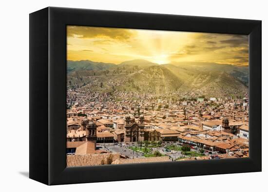 Colors of Peru - Cusco Viva El Peru-Philippe HUGONNARD-Framed Premier Image Canvas