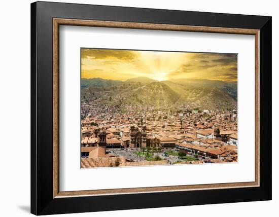 Colors of Peru - Cusco Viva El Peru-Philippe HUGONNARD-Framed Photographic Print
