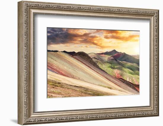 Colors of Peru - End of the Day on Palcoyo-Philippe HUGONNARD-Framed Photographic Print