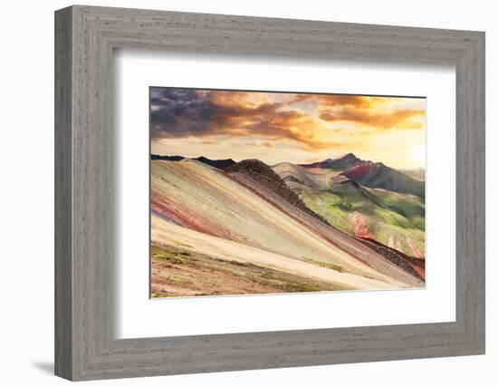 Colors of Peru - End of the Day on Palcoyo-Philippe HUGONNARD-Framed Photographic Print
