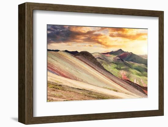 Colors of Peru - End of the Day on Palcoyo-Philippe HUGONNARD-Framed Photographic Print