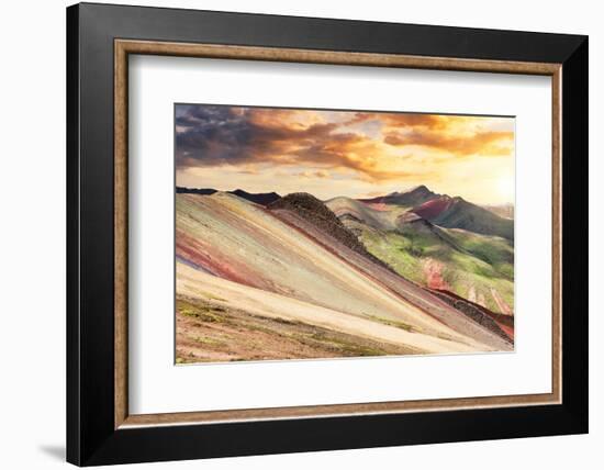 Colors of Peru - End of the Day on Palcoyo-Philippe HUGONNARD-Framed Photographic Print