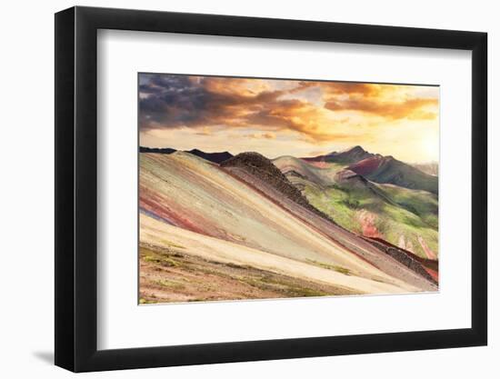 Colors of Peru - End of the Day on Palcoyo-Philippe HUGONNARD-Framed Photographic Print