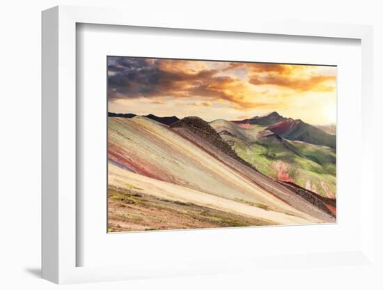 Colors of Peru - End of the Day on Palcoyo-Philippe HUGONNARD-Framed Photographic Print