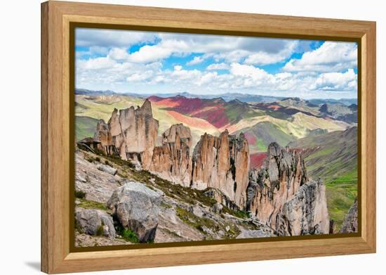 Colors of Peru - Highest Altitude-Philippe HUGONNARD-Framed Premier Image Canvas