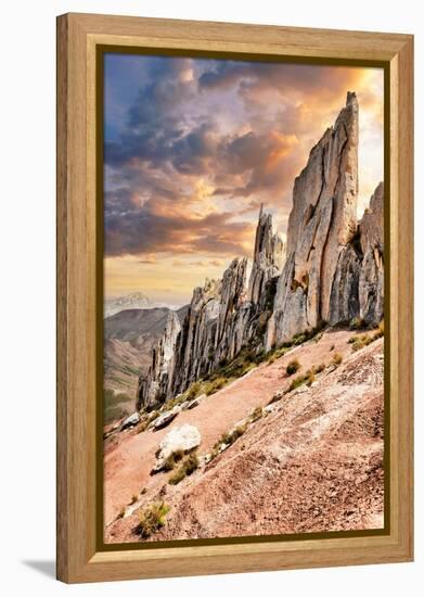 Colors of Peru - On Top of the World-Philippe HUGONNARD-Framed Premier Image Canvas
