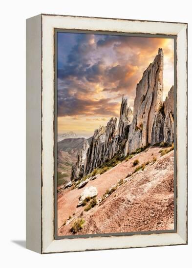 Colors of Peru - On Top of the World-Philippe HUGONNARD-Framed Premier Image Canvas