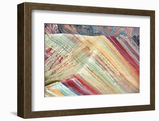 Colors of Peru - Rainbow Mountain-Philippe HUGONNARD-Framed Photographic Print