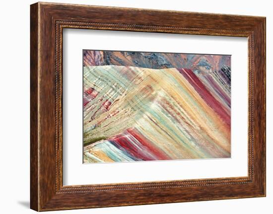 Colors of Peru - Rainbow Mountain-Philippe HUGONNARD-Framed Photographic Print