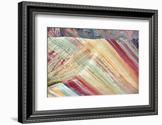 Colors of Peru - Rainbow Mountain-Philippe HUGONNARD-Framed Photographic Print