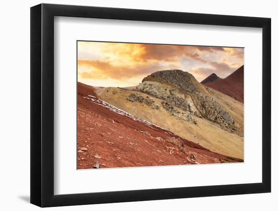 Colors of Peru - Red Mountain Sunset-Philippe HUGONNARD-Framed Photographic Print