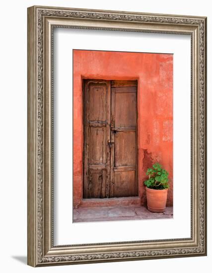 Colors of Peru - Red Wall-Philippe HUGONNARD-Framed Photographic Print