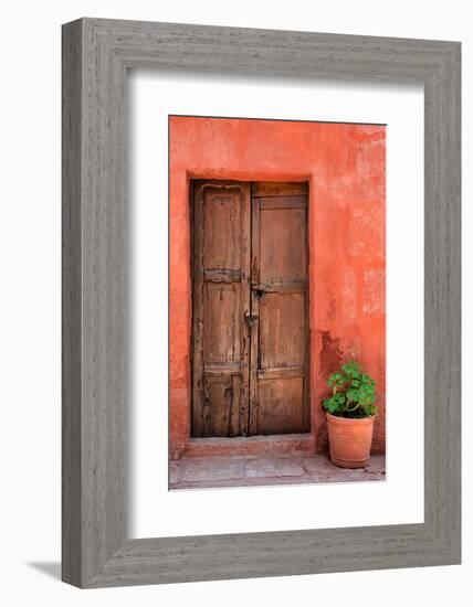 Colors of Peru - Red Wall-Philippe HUGONNARD-Framed Photographic Print