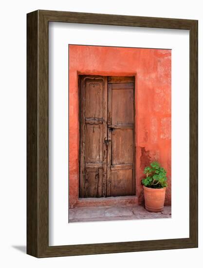 Colors of Peru - Red Wall-Philippe HUGONNARD-Framed Photographic Print