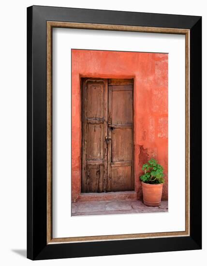 Colors of Peru - Red Wall-Philippe HUGONNARD-Framed Photographic Print