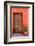 Colors of Peru - Red Wall-Philippe HUGONNARD-Framed Photographic Print