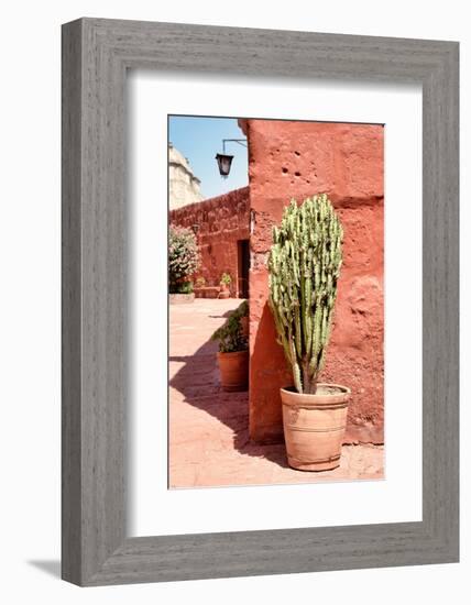 Colors of Peru - Santa Catalina Red Walls-Philippe HUGONNARD-Framed Photographic Print