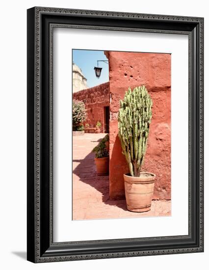 Colors of Peru - Santa Catalina Red Walls-Philippe HUGONNARD-Framed Photographic Print