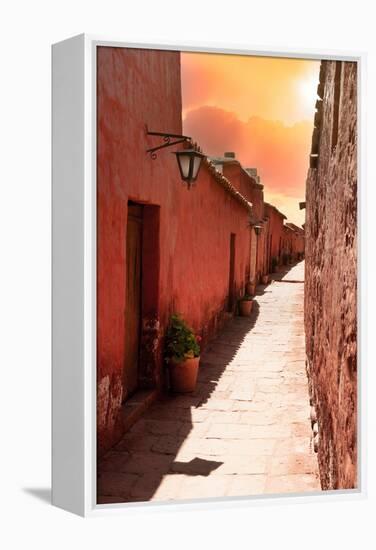 Colors of Peru - Santa Catalina Street at Sunset-Philippe HUGONNARD-Framed Premier Image Canvas