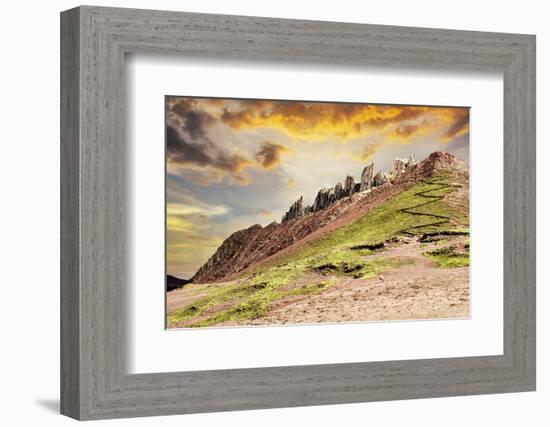 Colors of Peru - Stone Peaks-Philippe HUGONNARD-Framed Photographic Print