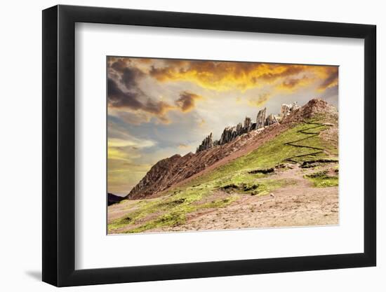 Colors of Peru - Stone Peaks-Philippe HUGONNARD-Framed Photographic Print