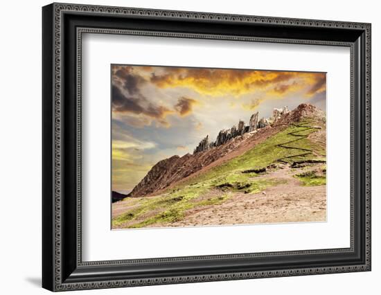 Colors of Peru - Stone Peaks-Philippe HUGONNARD-Framed Photographic Print