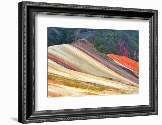Colors of Peru - The Rainbow Mountain-Philippe HUGONNARD-Framed Photographic Print