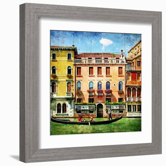 Colors Of Venice - Artistic Picture-Maugli-l-Framed Art Print