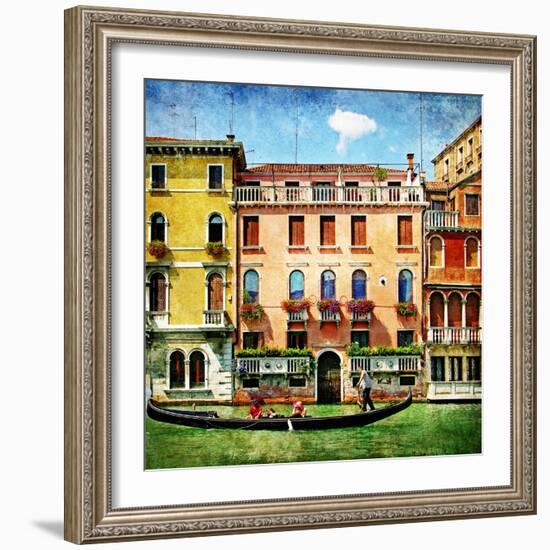 Colors Of Venice - Artistic Picture-Maugli-l-Framed Art Print
