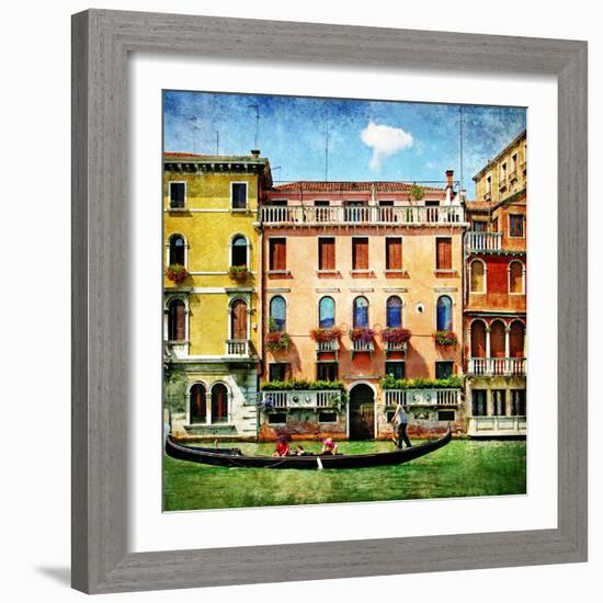 Colors Of Venice - Artistic Picture-Maugli-l-Framed Art Print