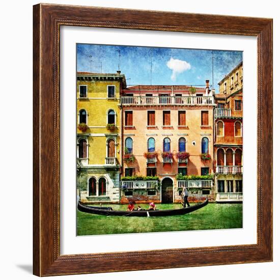 Colors Of Venice - Artistic Picture-Maugli-l-Framed Art Print