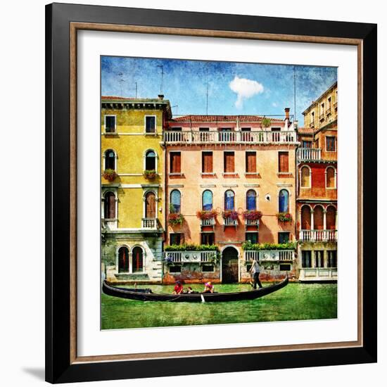 Colors Of Venice - Artistic Picture-Maugli-l-Framed Art Print